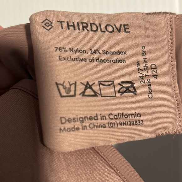 New Third Love 42D Classic T-Shirt Bra - Picture 6 of 8